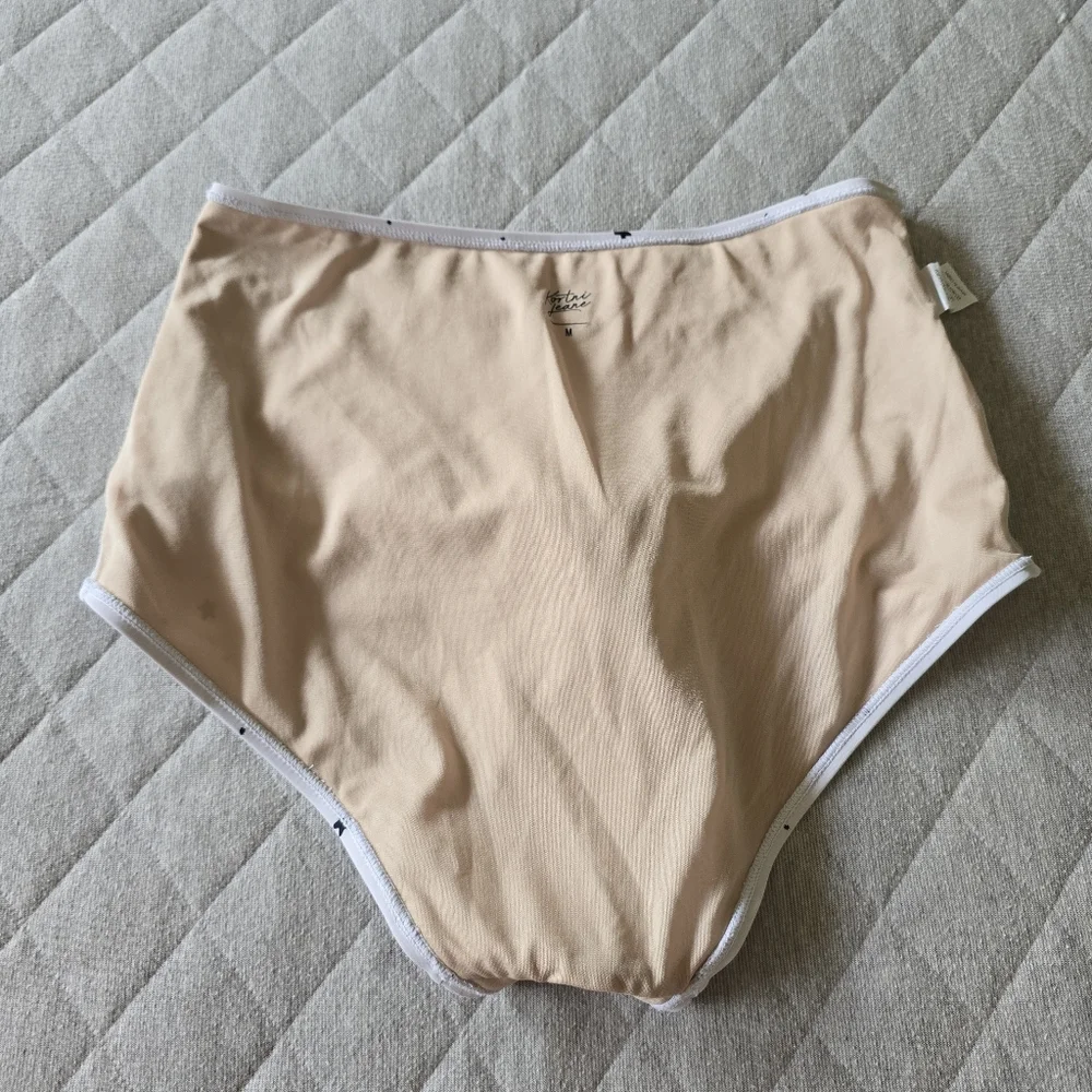Kortni Jeane High Waisted Tie‎ Swim Bottoms Medium